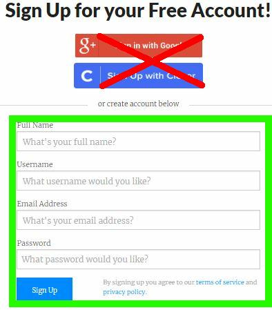 create account