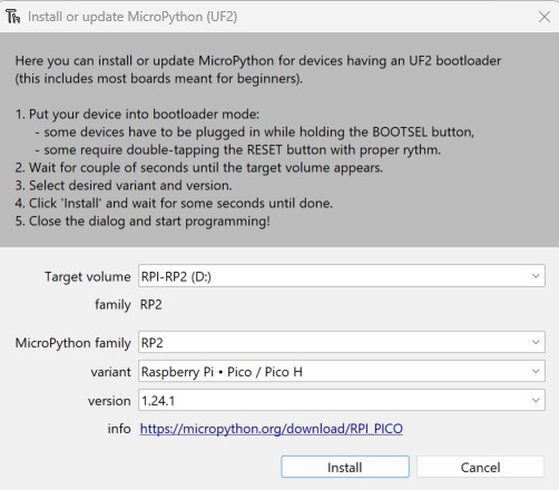 MicroPython Selection