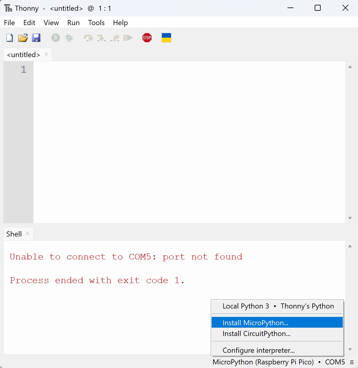 MicroPython Install